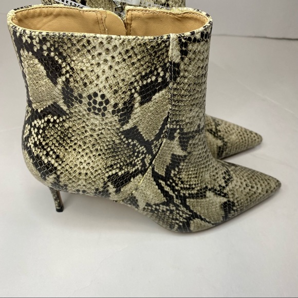 Schutz Bette Snakeskin Embossed Ankle Bootie - Picture 6 of 8